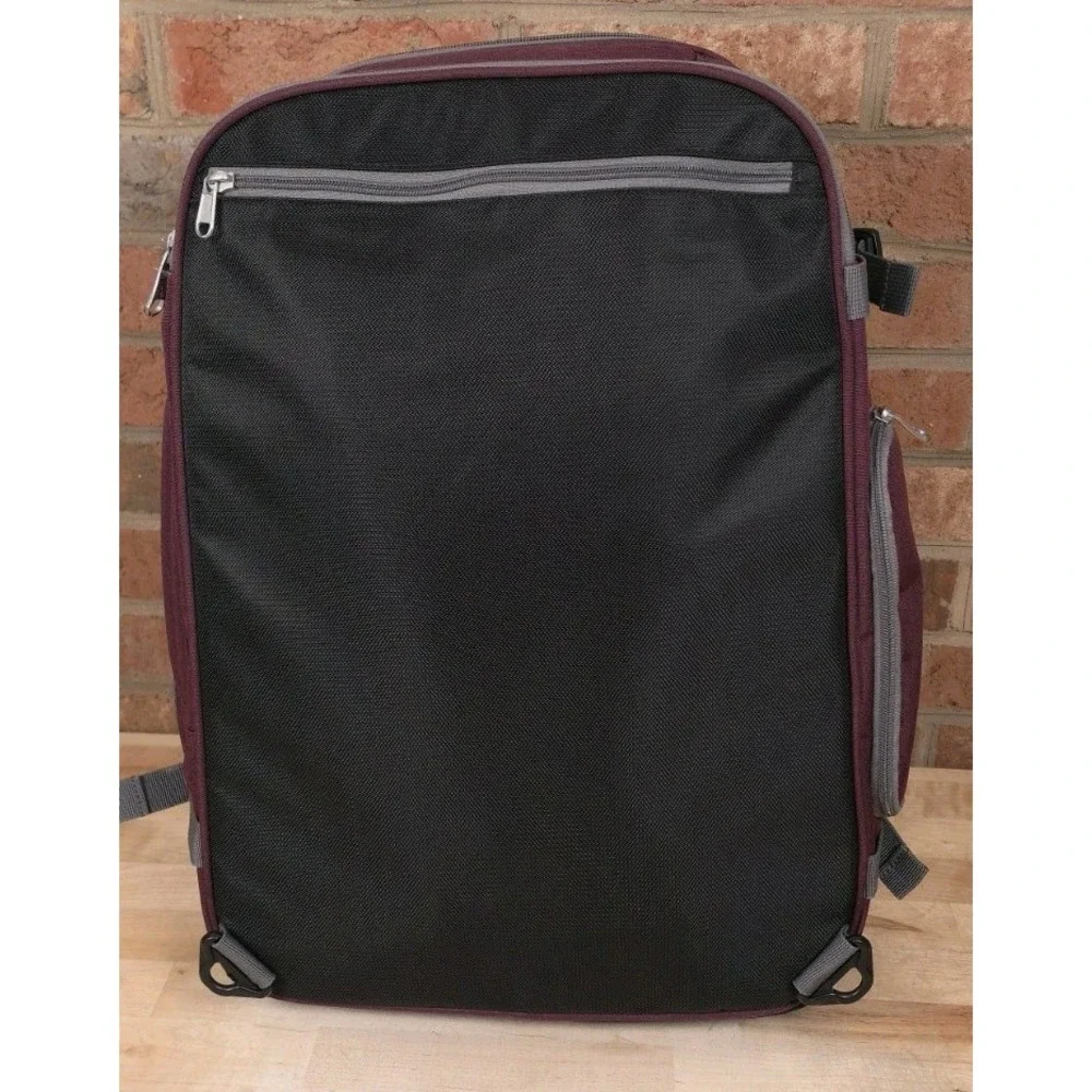 eBags Mother Lode Travel Backpack Convertible Expandable Luggage Burgundy